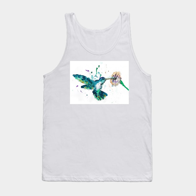 Hummingbird Image Tank Top by rachelsfinelines